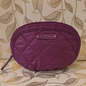 Vera Bradley Quilted Cosmetic Bag in Rich Purple
